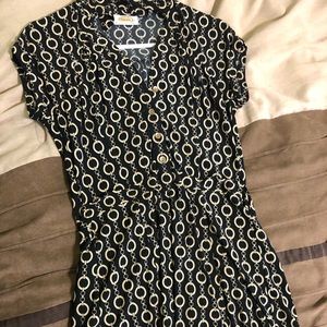 Talbots black buttoned dress